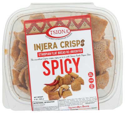 TSIONA FOODS Spicy Injera Crisps, 6 OZ