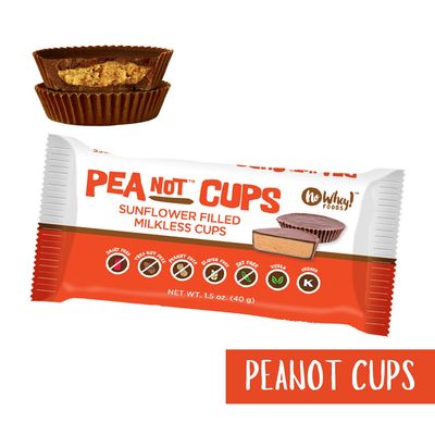Vegan, Gluten Free, Nut Free |Large Chocolate PeaNot Butter Cups (3 Pack) | Dairy Free, Soy Free, Sesame Free | Allergy Friendly Snacks | No Whey Foods