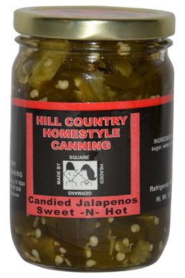 Texas Hill Country Candied Jalapeno Peppers 12 oz