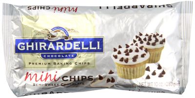 Ghirardelli Mini Semi-Sweet Chocolate Premium Baking Chips - 10 oz. (283g), 12 bags