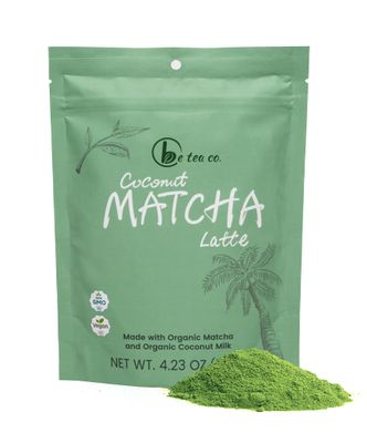 Be Tea Co. Coconut Matcha Latte | Organic Dairy-Free Latte Mix | Japanese Ceremonial Grade | Antioxidant-Rich | Vegan Drink | No Added Sugars | 24 Servings