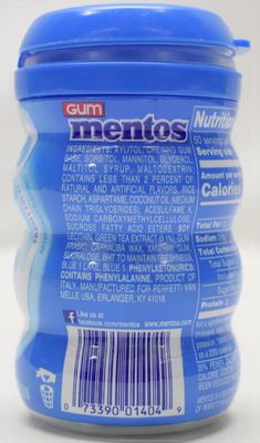 Mentos, Pure Fresh, Gum, Sugar Free, Fresh Mint (Pack of 4)