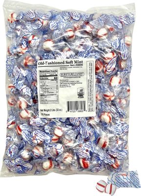 Scripture Candy, Old-Fashioned Soft Peppermint 2LB Bag, 160 Pieces