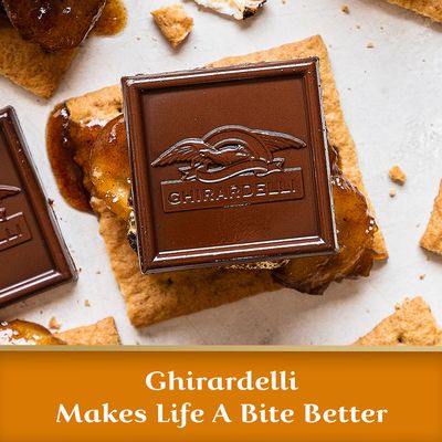 Ghirardelli Milk Chocolate SQUARES with Caramel Filling, 15.96 oz Bag