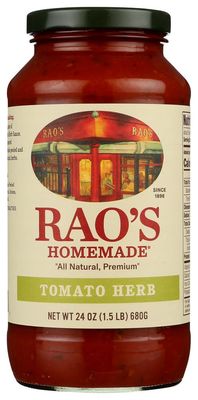 RAOS Tomato Herb Pasta Sauce, 24 OZ, 6PK