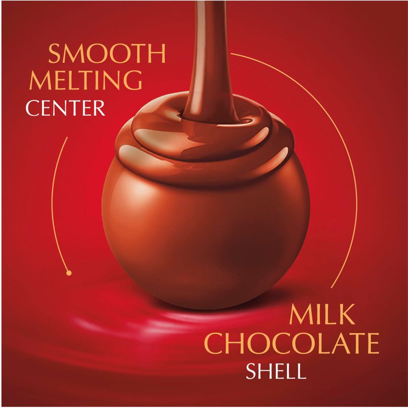 Lindt LINDOR Milk Chocolate Candy Truffles, Milk Chocolate with Melting Truffle Center, 15.2 oz. Bag