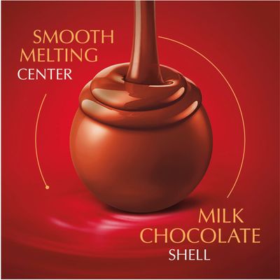 Lindt LINDOR Milk Chocolate Candy Truffles, Milk Chocolate with Melting Truffle Center, 15.2 oz. Bag