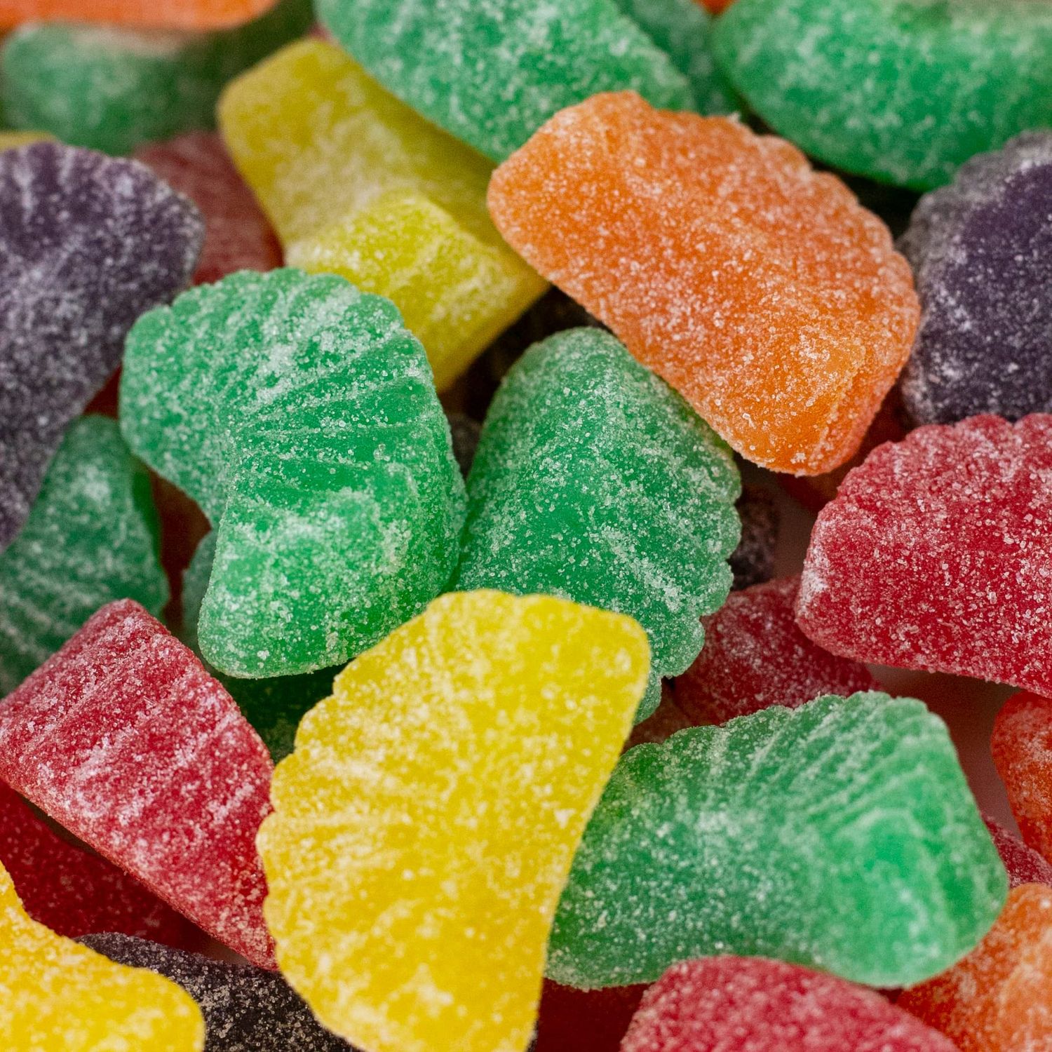 Fruit Slices Jelly Candy | 2 -Pound Bulk Bag | Assorted Flavors | Sugar-Dusted Nostalgic Sweets