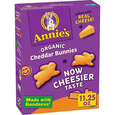 Annie&#39;s Organic Cheddar Bunnies Original Baked Snack Crackers, 11.25 oz