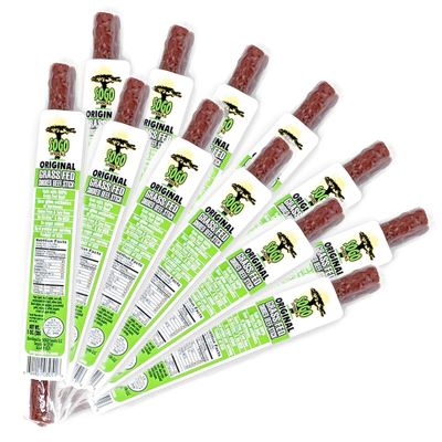 Original, Sogo Snacks, No Sugar, 100% Grass-fed &amp; Grass-finished, Non-GMO Beef Sticks. No Added Nitrates, Gluten, Soy, MSG, Dairy, Nuts. Keto, Whole, Paleo Friendly (Original, 1-oz, 12 Count)