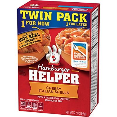 Hamburger Helper Cheesy Italian Shells, 12.2 oz