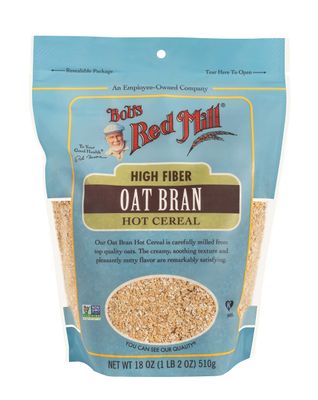 Bob's Red Mill High Fiber Oat Bran Hot Cereal, Non GMO, 18 Ounces (Pack Of 4)