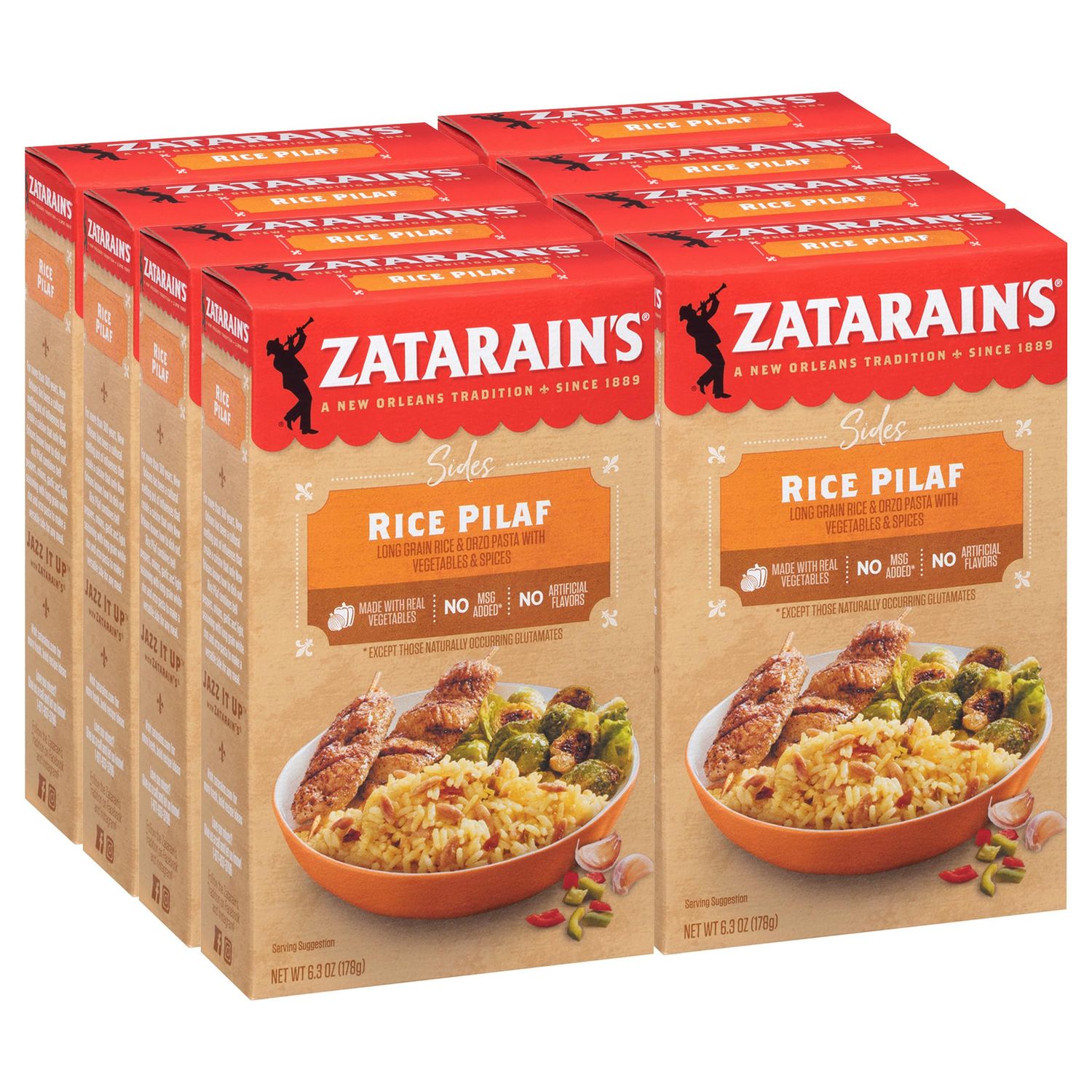 Zatarain&#39;s Rice Pilaf, 6.3 oz (Pack of 8)