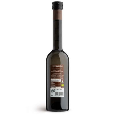 DESERT MIRACLE Cold Pressed Polyphenol Rich Moroccan Olive Oil, Extra Virgin Olive Oil with High Polyphenols, Organic Olive Oil, First Cold Pressed EVOO From Morocco, 17 Fl Oz