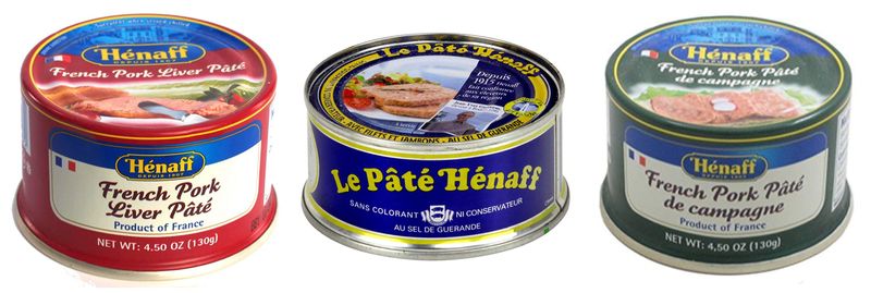 From France Henaff Mix Pates and Rillette 3 Types of Different Tastes