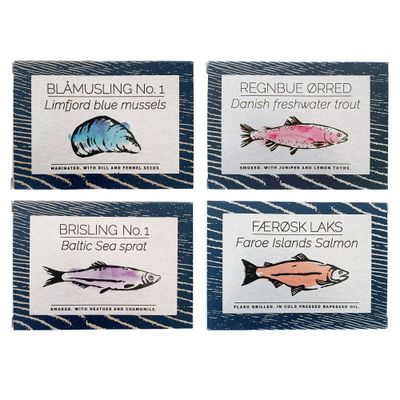 Fangst - Canned Nordic Seafood Variety Pack of 4