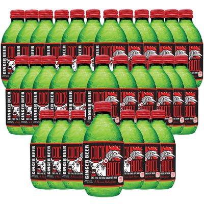 Cock n Bull Ginger Beer 30 Pack 10oz Soda Bottles - Ideal Mixer for Cocktails, Mocktails, and Bartenders - Premium Quality for Perfect Mixed Drinks - Refreshing Flavor Profile- Made In USA