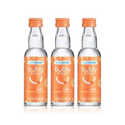 SodaStream bubly Drops, Peach, 1.36 Fl Oz (Pack of 3)