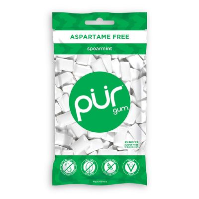 PUR Gum Spearmint, 55Count, 3 Pack