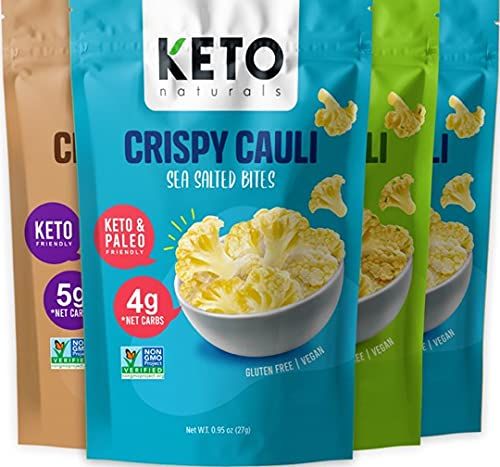 Cauliflower Chips Keto bites cauliflower thins Variety Pack 4 Pack healthy vegetable chips &amp; crisps gluten free cauliflower bites snacks, ketogenic diet friendly, mediterranean, vegan, paleo