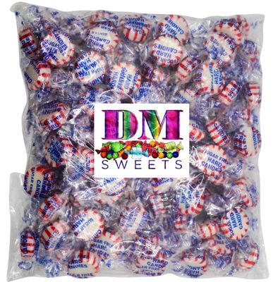 Sugar Free Peppermint Starlights - 2.5 lbs of Individually Wrapped Hard Candy