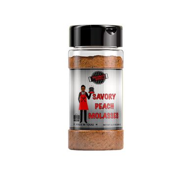 Savory Peach Molasses Seasoning for cooking chicken, vegetables, beef, pork, seafood and anything you grill or slow cook.