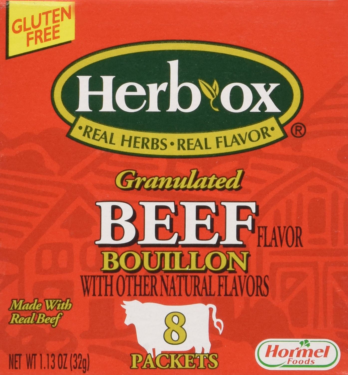 Herb-Ox Bouillon Packets Beef Instant Broth &amp; Seasoning 1.13 oz Box