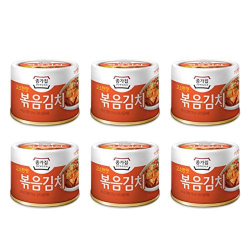 [JONGGA] Cabbage Fried Kimchi Can 5.64oz(160g) / Canned Kimchi / Korean Spicy Food (6)