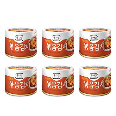 [JONGGA] Cabbage Fried Kimchi Can 5.64oz(160g) / Canned Kimchi / Korean Spicy Food (6)