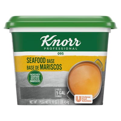 Knorr Professional 095 Seafood Stock Base No added MSG, 0g Trans Fat, 1 lb (Pack of 6)