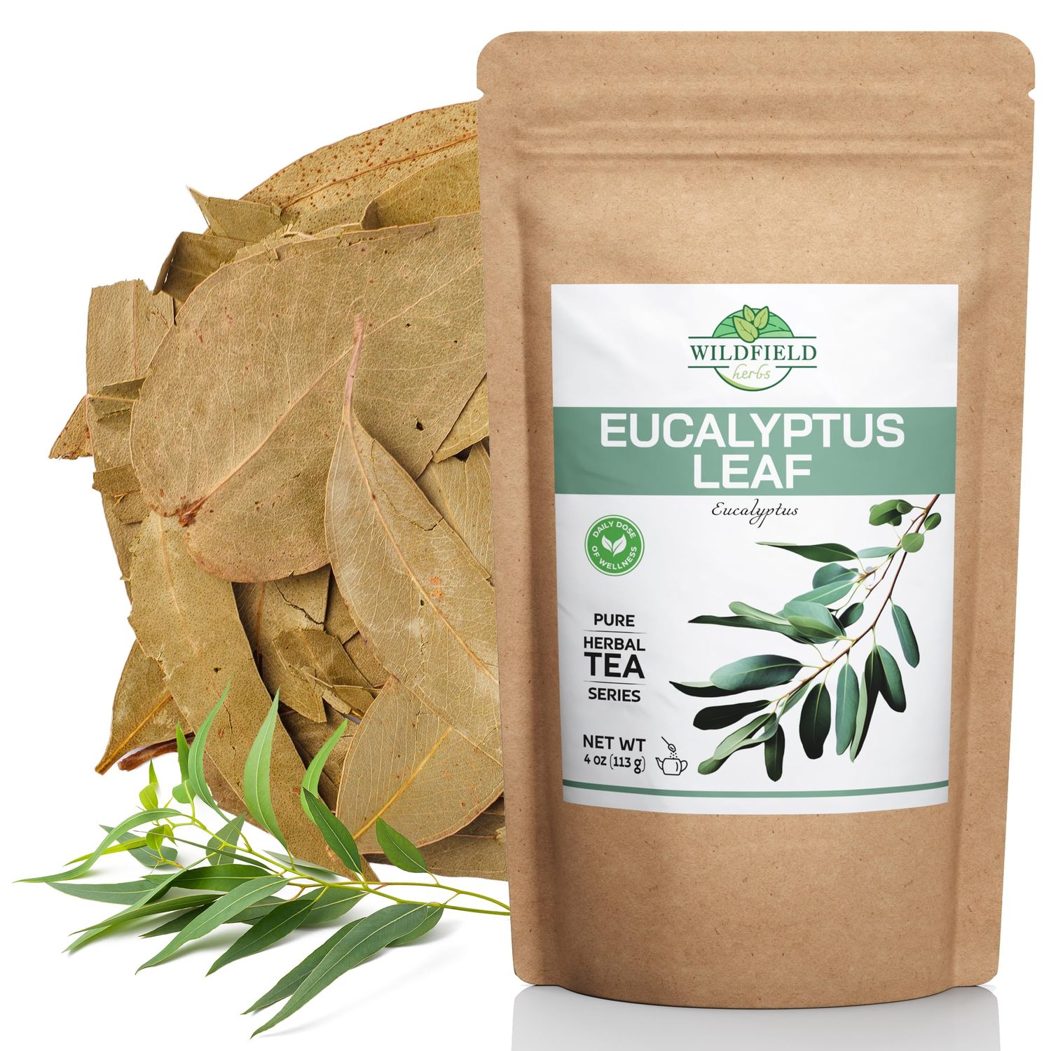 4 oz Dried Eucalypt Leaves Dry Herbal Tea (Eucalyptus) 113g Long Big Eucalyptus Leaf Herb Hojas de eucalipto