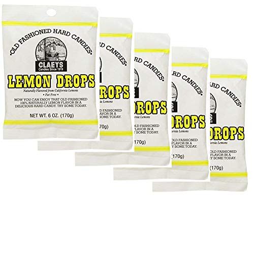 Claey&#39;s Old Fashioned Hard Candy Lemon, 6 Ounce - 5 Pack