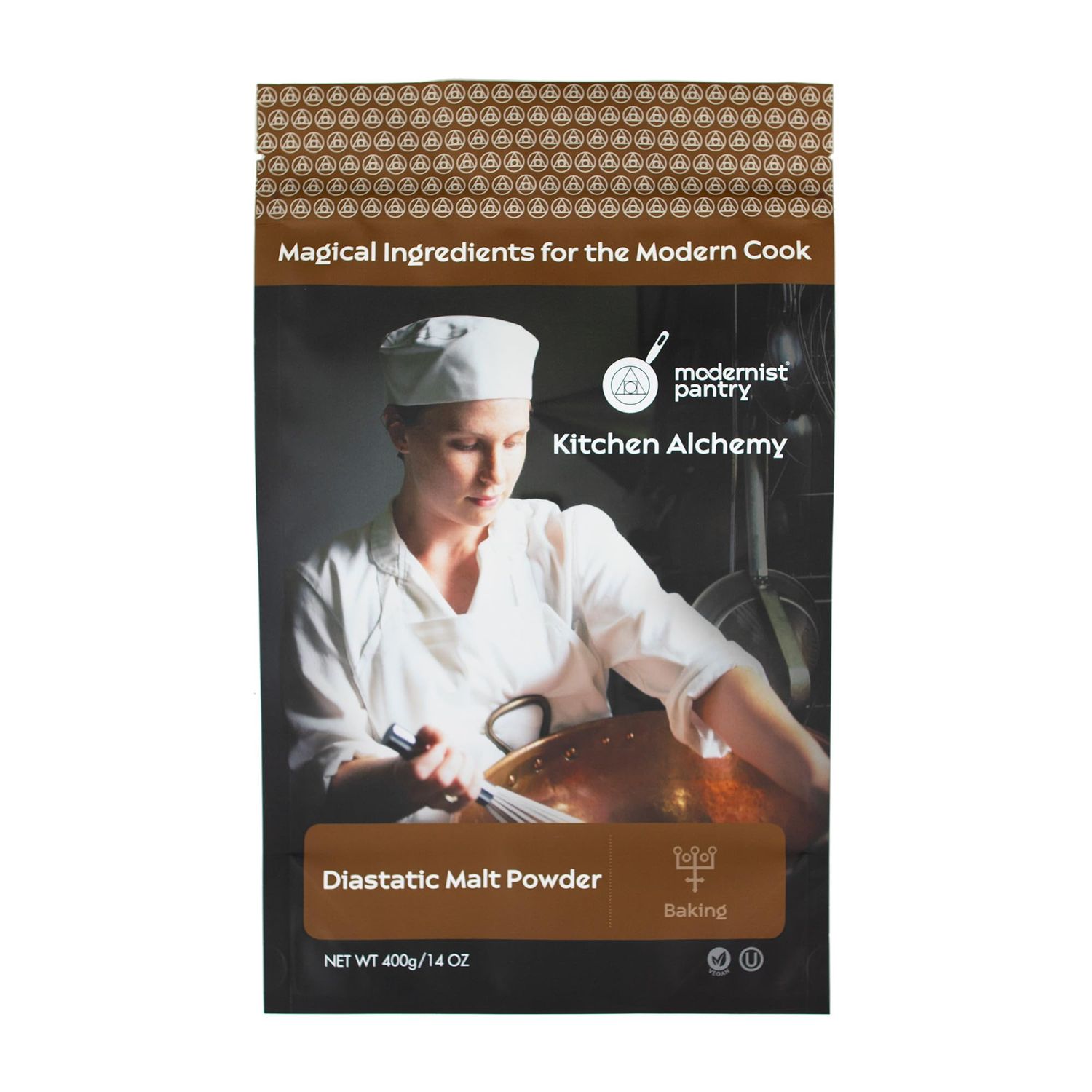 Diastatic Barley Malt Powder Vegan OU Kosher Certified - 400g/14oz