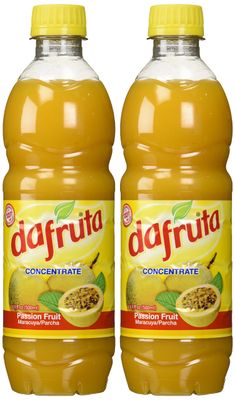 Dafruta Passion Fruit Juice Concentrate - 16.9 FL.Oz | Suco Concentrado de Maracuj Dafruta - 500ml - (PACK OF 02)