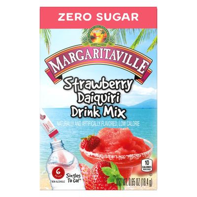 Margaritaville Singles to Go Drink Mix Variety Pack - 3 Flavors - 2 Boxes Each - Pina Colada, Strawberry Daquiri and Margarita - 12 Packets Each Flavor