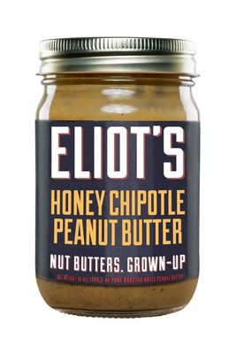 Eliot&#39;s Nut Butters Natural Low Sugar Crunchy Peanut Butter, Low Carb, Keto Friendly, Honey Chipotle, 12 Ounce