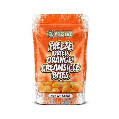 Bliss Life Freeze Dried Candy Bites Variety Pack Strawberries and Cream Smores Caramel Apple Orange Creamsicle Orange Creamsicle 1 Count
