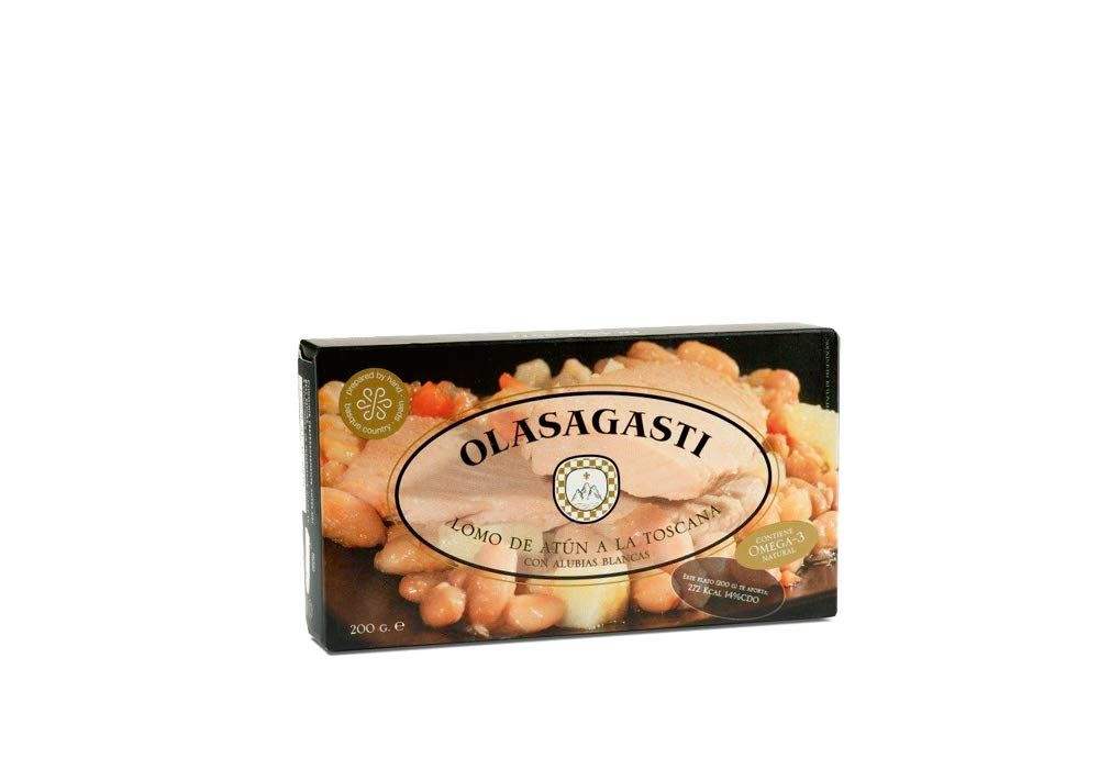 Olasagasti Tinned Tuna Fillets with White Bean | 1 x 200g Can