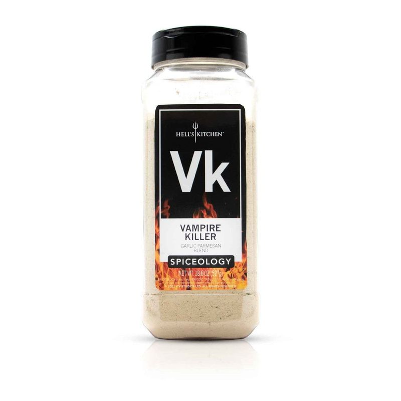 Spiceology &amp; Hell&#39;s Kitchen - Vampire Killer - Garlic Parmesan Spice Blend - Savory All-Purpose Seasoning - 18.6 oz