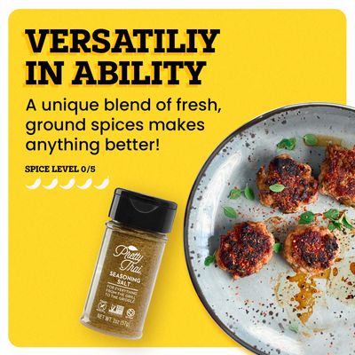 Pretty Thai Seasoning Salt - 2oz I Low Sodium Seasoned Salt, All Purpose Seasoning for Thai Recipes, Tacos, Potato Salad, Popcorn Seasoning & Meat Marinades, Vegan, Gluten Free & Paleo Seasoning
