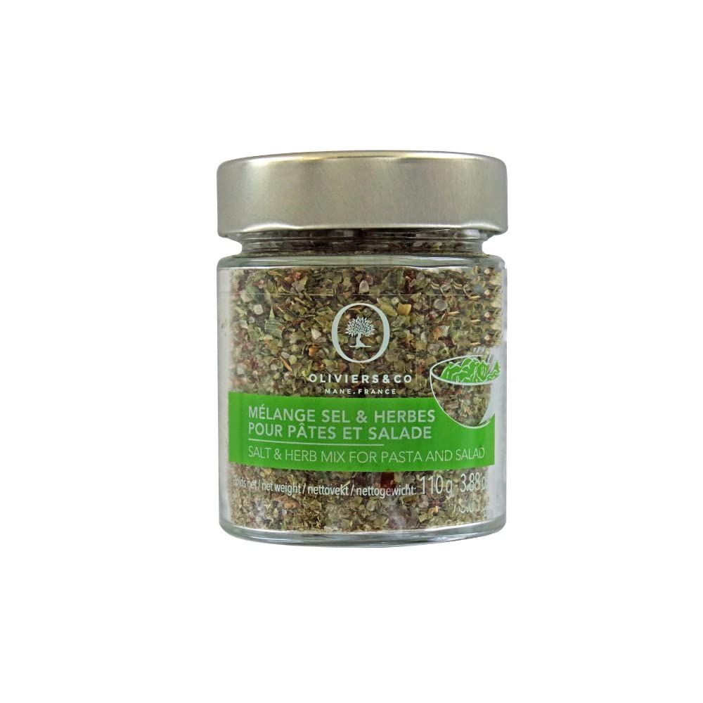 Oliviers &amp; Co Salt &amp; Herbs Mix for Pasta &amp; Salad | Gourmet seasoning by Oliviers and Co | Perfect time-saving seasoning for pasta and salads | Developed by Michelin-starred chef | 2.88 Oz