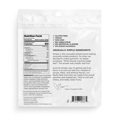 Really Real Gummies (5.3 oz (Pack of 2), Peach and Raspberry)