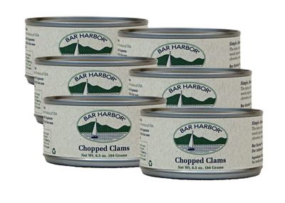 Bar Harbor Chopped Clams, 6.5 oz. (Pack of 6)