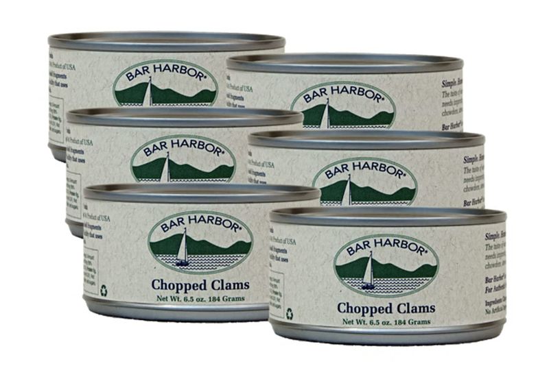 Bar Harbor Chopped Clams, 6.5 oz. (Pack of 6)