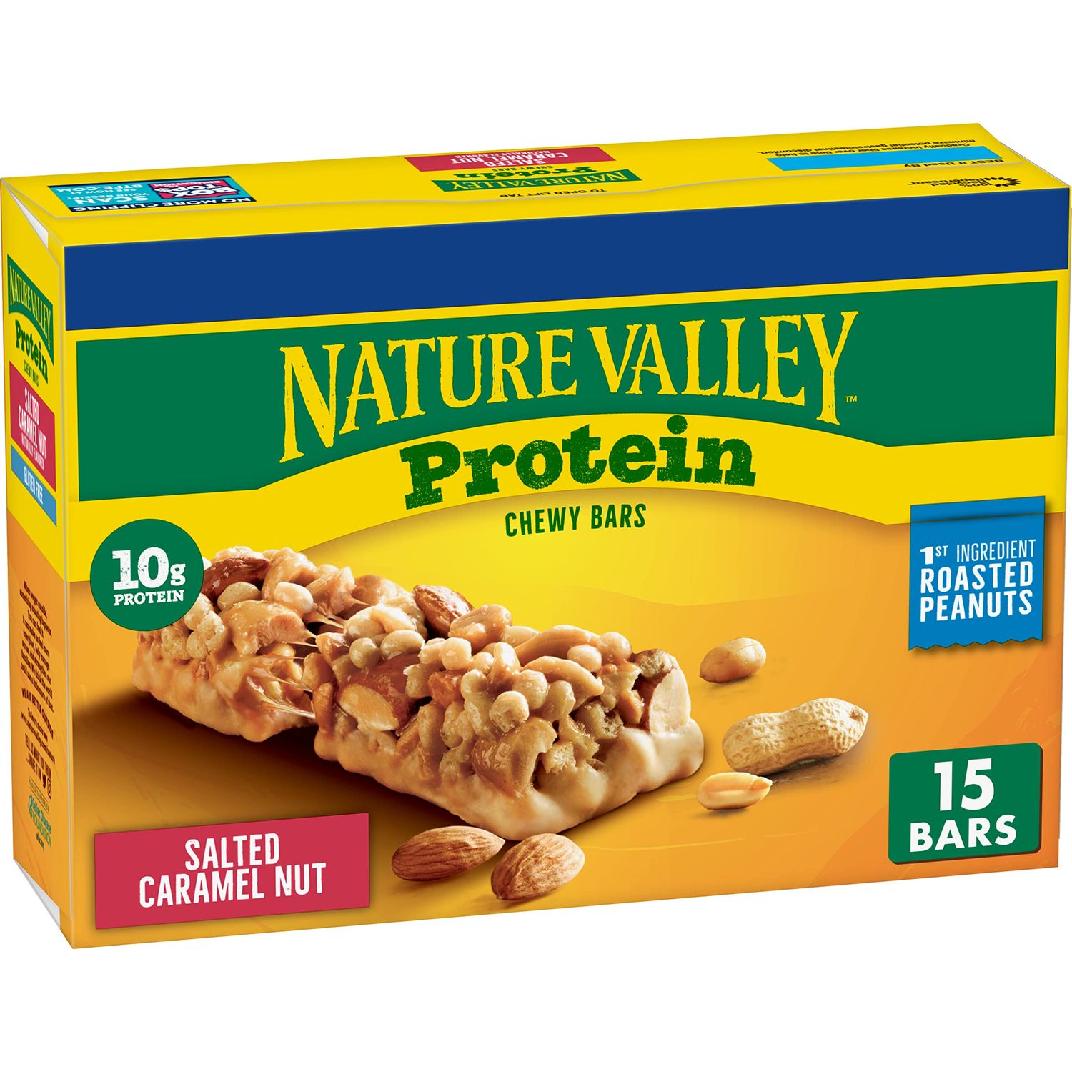 Nature Valley Protein Granola Bars, Salted Caramel Nut, Snack Bars, 15 ct, 21.3 OZ
