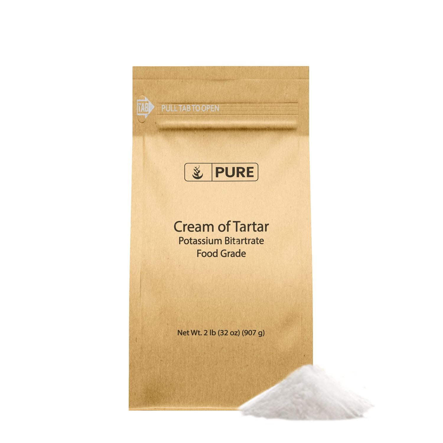 Pure Original Ingredients Cream of Tartar (2 lb) Pure &amp; Natural, Baking &amp; Cleaning, DIY Bath Bombs &amp; More, Eco-Friendly Packaging