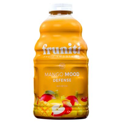Fruniti Mango Smoothie Mix - Immunity + Antioxidants - No Sugar Added - Vitamin C, Zinc, &amp; Echinacea - Pineapple, Apple, Banana, Mango Pure - Makes 24 Smoothies