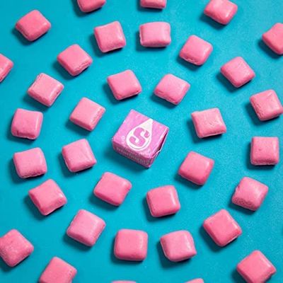 Klub Bulk Holiday Special Starburst Pink Strawberry Chewy Candy - 1.5 lbs All Fruit Chews Single Flavor Soft Assortment Sharing Size Family Pack Individually Wrapped, 24 oz.