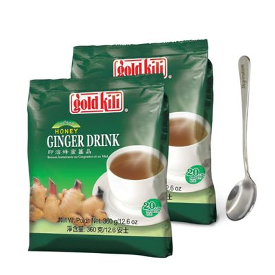 Ginger Honey Drink Gold Kili 40 Sachets Packed in 2 Bags, 12.6 oz (2 Pack)