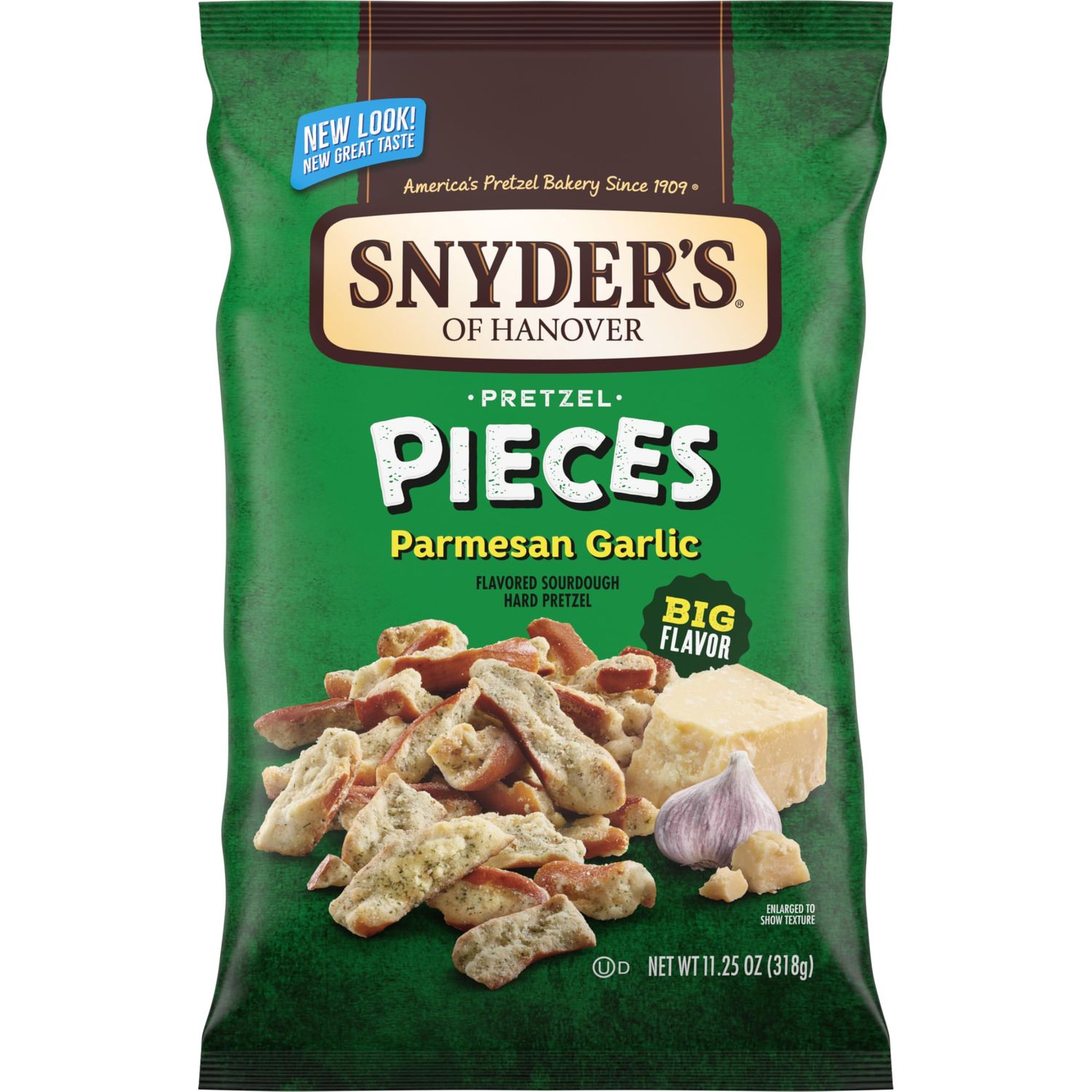 Snyder&#39;s of Hanover Pretzel Pieces, Parmesan Garlic, 11.25 Oz
